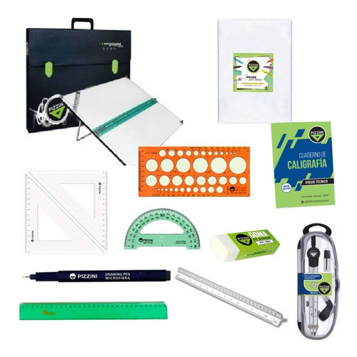 Kit Completo 50x60 Tablero Pizzini Maletin Atril Regalo 0