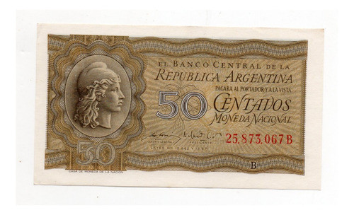 Billete 50 Centavos Moneda Nacional Bottero 1904 Ex+ 0
