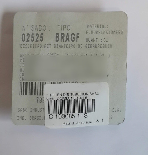 Reten Distribucion Chevrolet Meriva Corsa 2 Spin Cobalt 1