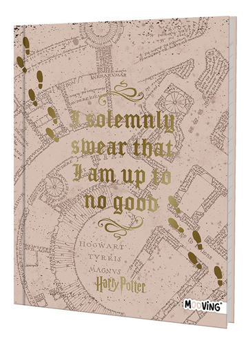 Cuaderno 16x21 Tapa Dura Rayado Mooving Harry Potter - Mapa 0