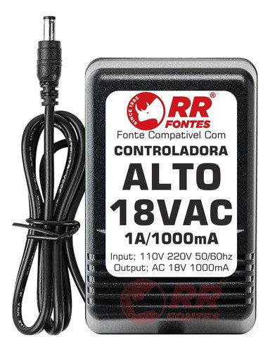 Fonte Ac 18vac 1000ma Para Mesa Mixer Alto Amx-220 Amx-100fx 0