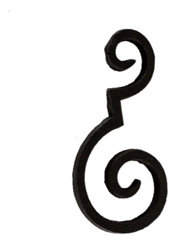 Grade Ferro Fundido Arabesco Portão Varanda Sacada 12x24cm 0