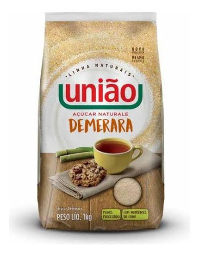 Açúcar Naturale Demerara União 1 Kilo - Kit Com 2 0