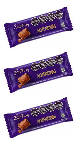 Chocolate Con Almendras Cadbury 82 Gr | Pack X3 U 0