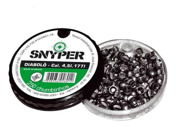 Chumbinho Diabolô Snyper 4.5mm 250 Unidades 0
