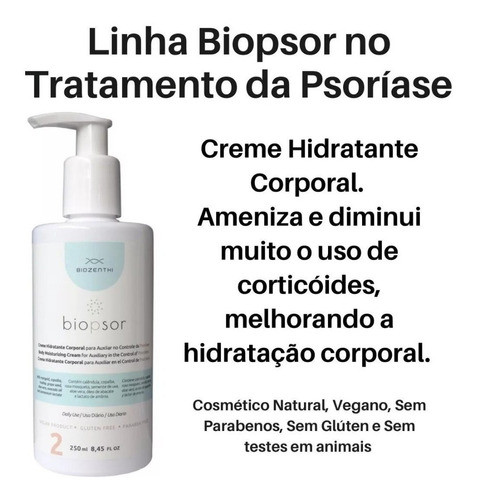 Biopsor Tratamento Psoríase Hidrantante Corporal Biozenthi 1