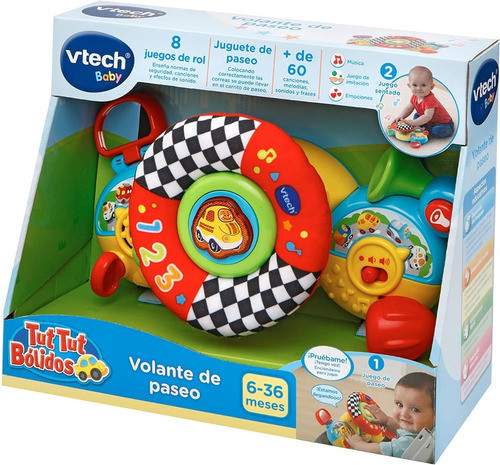 Volante De Paseo Interactivo Enseña Palabras C Luz Vtech 0