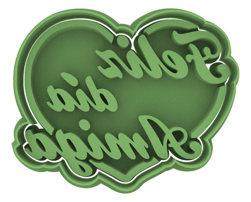 1123 Feliz Día Amiga Corazón Cortante Para Galletas 0