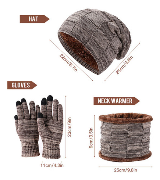Chapéu, Chapéu Feminino, Malha De Inverno, Gorro, Cachecol, 1 Chapéu, Chapéu Feminino, Malha De Inverno, Gorro, Cachecol, 1