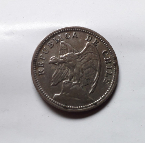 Chile 1 Peso Año 1932 Moneda De Plata 0.4000 Km#174 1