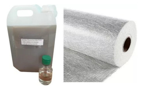 Kit Fibra Vidrio X 10m2 + 10 Kilo De Resina Con Cat. 0