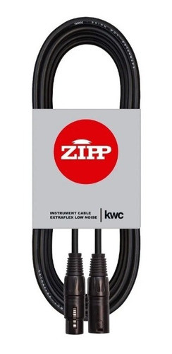 Cable Xlr Canon Microfono Guitarra Kwc Zipp 3 Metros 121z 1