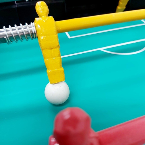 10 Pelotitas Para Futbolitos Plastico Macizo 32 Mm 1