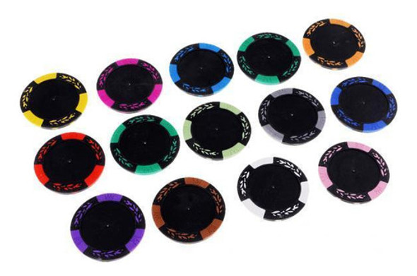 Fichas De Pôquer De Barro 3 Pecas 0