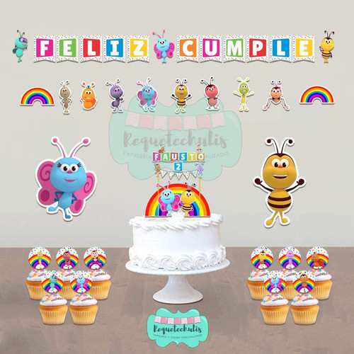 Kit Deco Cumple Imprimible Personalizado Bichi Kids 0