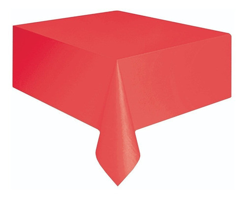 Toalha De Mesa Descartável De Festa Vermelho  1 Unidade 0