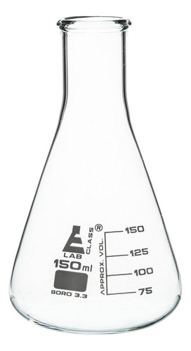 Erlenmeyer De 150ml Graduado De Vidrio Boro 3.3 *inlabs* 0