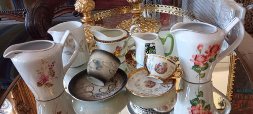Antigua Vajilla 5 Lecheras Porcelana Y Cafe Coleccion N705 0