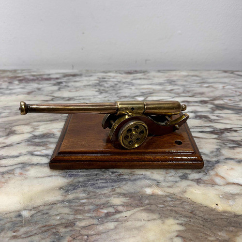 Canhão De Mesa Decorativo Antigo 1