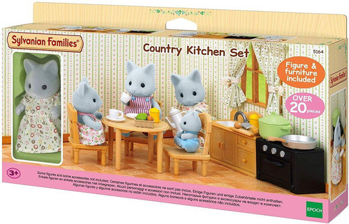 Sylvanian Families Set Muebles Cocina + Figura Juguete Niños 0
