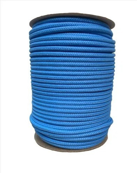 Soga Polipropileno Trenzada 6mm X 100 Metros Celeste Bandera 0
