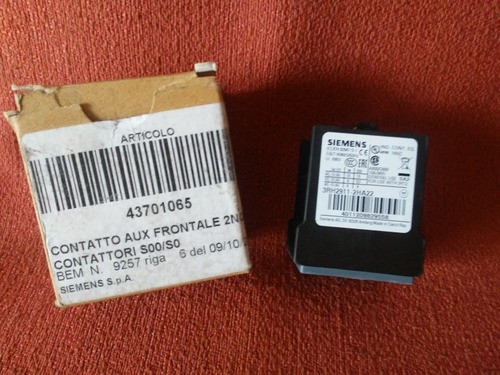 Bloque Contactos Auxiliares Frontal Siemens 3rh2911-2ha22 Nu 1