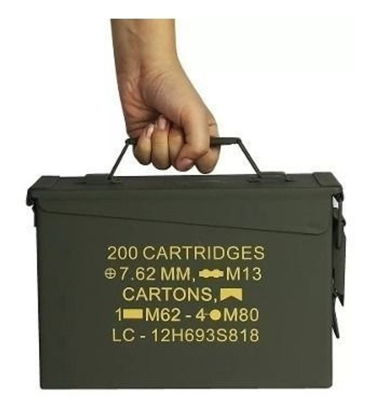 Caixa Munição Militar Original Guerra Airsoft Bbs Nautika 1