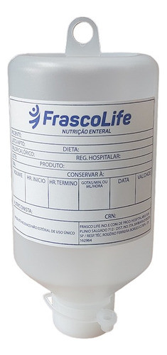 60 Frascos Para Alimentação E Nutrição Enteral Atóxico 300ml 0