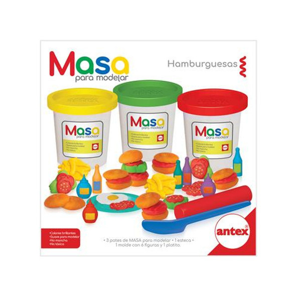 Set De Masas Hamburguesas Molde Platitos Palo Amasar 0