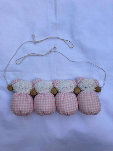 Guirnalda Decorativa De Gatitos Color Rosa Para Bebés 0