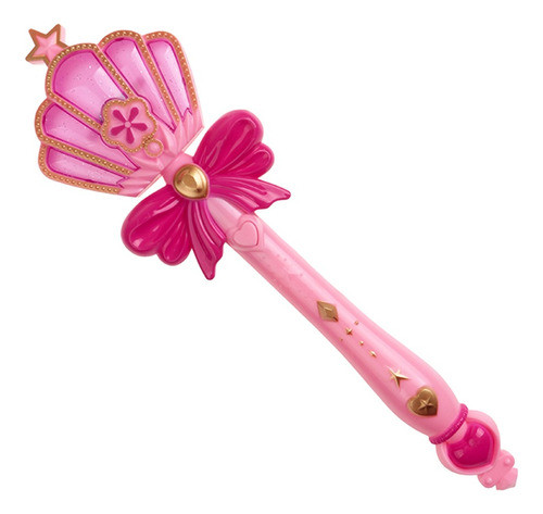 Varinha Mágica Encantada Luz E Som Rosa Menina 0