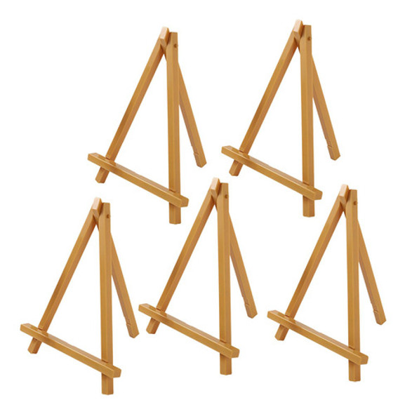 5x Mini Cavalete De Madeira Quadro Cavalete De Mesa Suporte 0