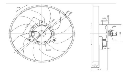 Electro Ventilador Vw Gol Ab9 Orion Pointer Saveiro C/aa 1