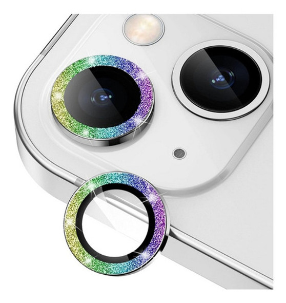 Protector Glitter Multicolor Cámara Para iPhone 15 Plus 0 Protector Glitter Multicolor Cámara Para iPhone 15 Plus 0