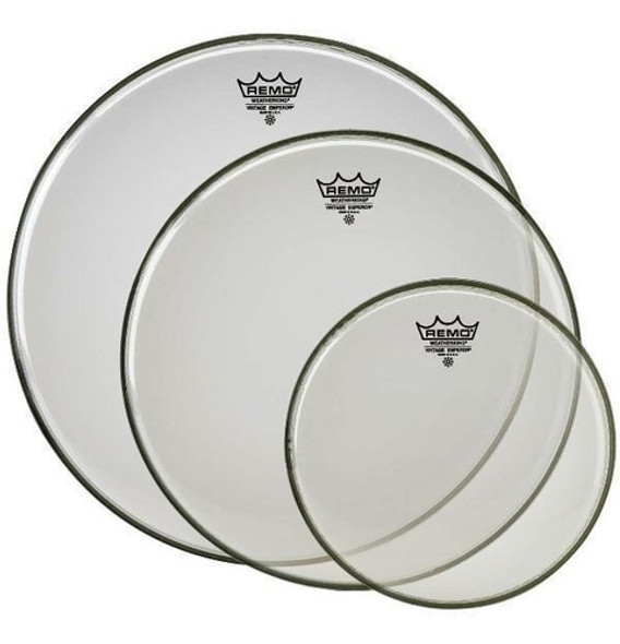 Pele Remo Emperor Vintage Clear 10¨ Dupla + Espessa (10838) 1 Pele Remo Emperor Vintage Clear 10¨ Dupla + Espessa (10838) 1