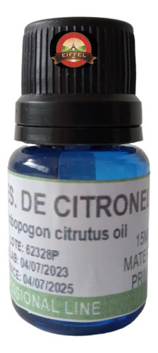 Aceite Esencial Citronela 15cc Linea Premium 0