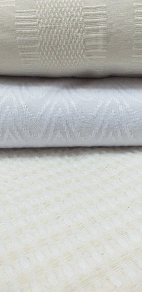 Manta Hotelera Con Tramado Blanca O Natural - 1 Plaza 1