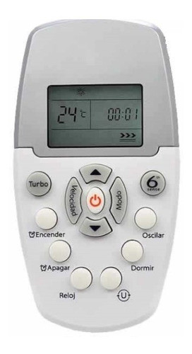 Control Remoto Aire Acondicionado Whirlpool Cooltime Sigma 0