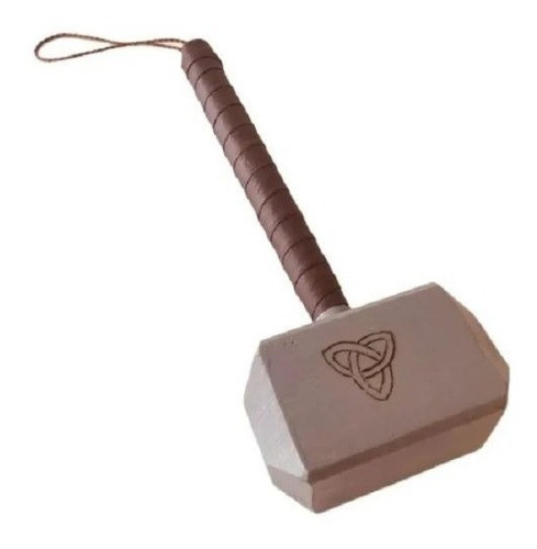 Martillo De Thor Mjolnir Mazo Madera Artesanal 8x 14x 36 Cm 0