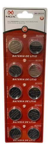 Bateria Pilha Litio Cr2430 Cartela 10 Uni. 0
