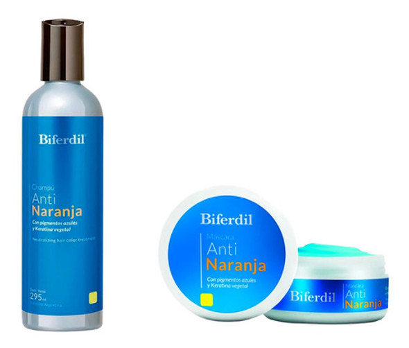 Biferdil Kit Shampoo 295 + Mascara 150 Anti Naranja 0