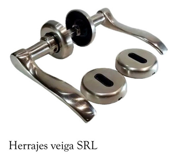 Manija Verona Currao Doble Br Platil Picaporte Puerta Elise* 1