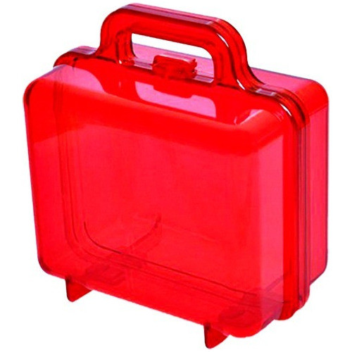 10 Maletinhas Acrílicas Vermelhas 0