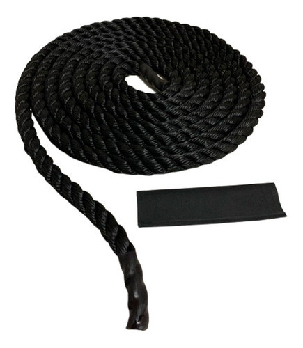 Corda Naval Preta 34 Mm 6 Mts Treino / Funcional / Academia 1