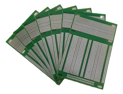 Placa De Protoboard Pci Banhada Com Estanho 9x13,5 Perfurada 0