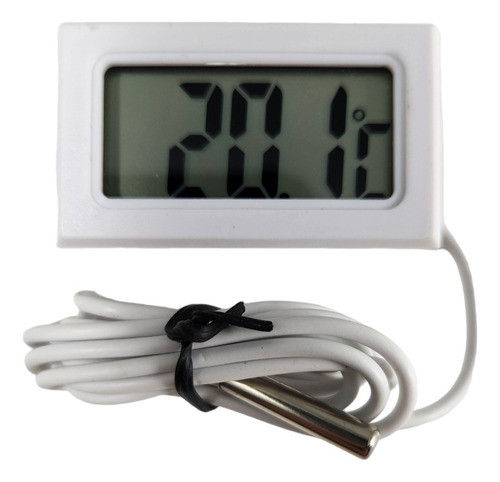 Termómetro Digital Bulbo Temperatura  -50 +70 Tpm-10f Blanco 0