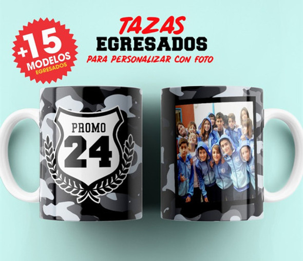 Plantillas Sublimar Tazas Egresados 2024 Con Foto #2 1