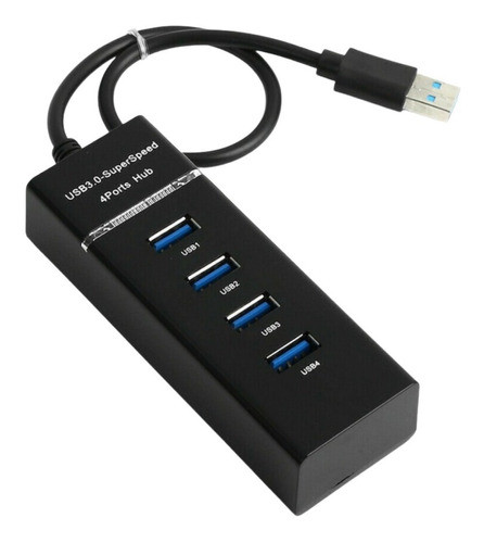 Hub Usb 3.0 Cabo Extensor 4 Portas Alta Velocidade Pen Drive 0
