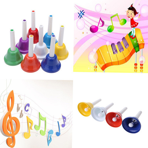 Instrumento De Percussão Hand Handbell Kid Metal Children 0