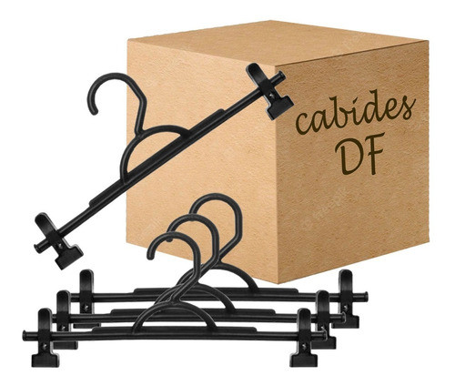 50 Cabides C/ Presilhas P/ Short Saia Bermuda Calça Atacado 0